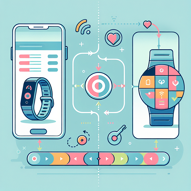 wearable device syncing data with smartphone app