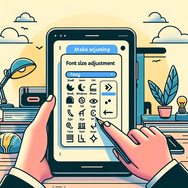 screenshot of font size adjustment settings for captions in an audiobook app