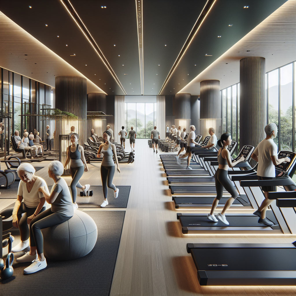 luxury senior living fitness center