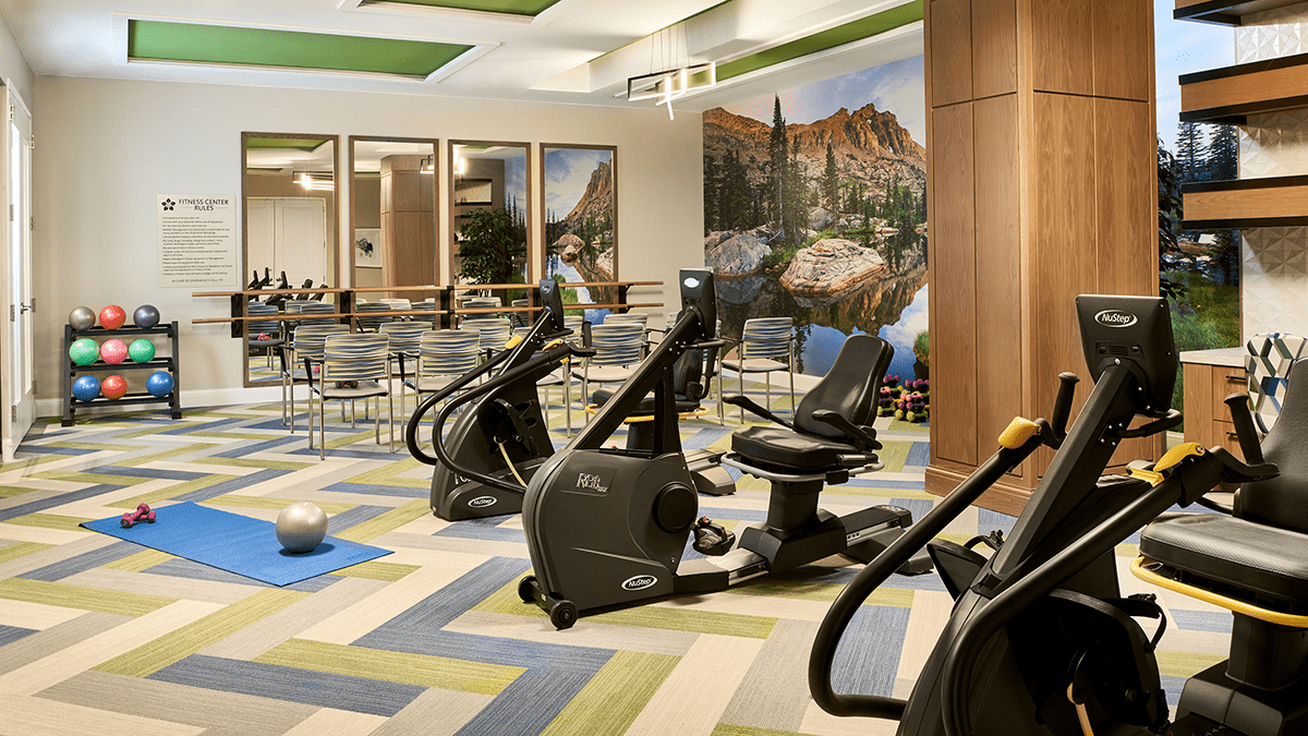 senior living community fitness center