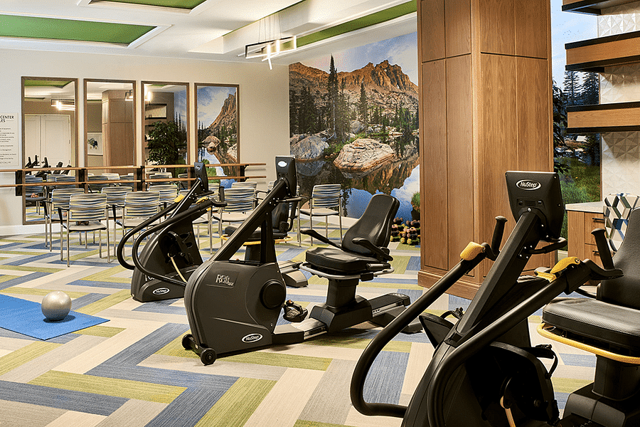 senior living community fitness center