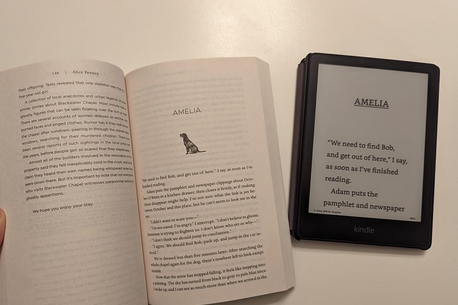 eReader adjustable text size