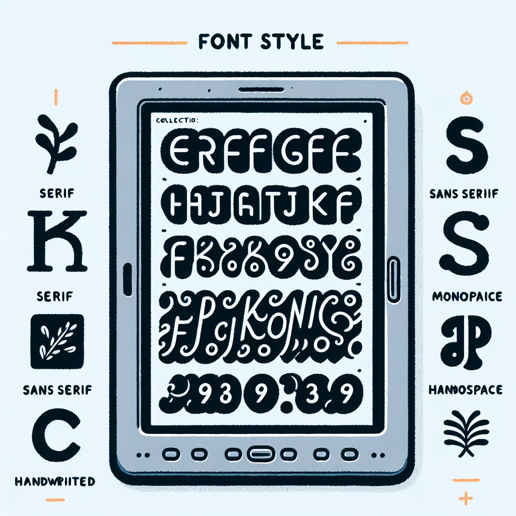 eReader font style options