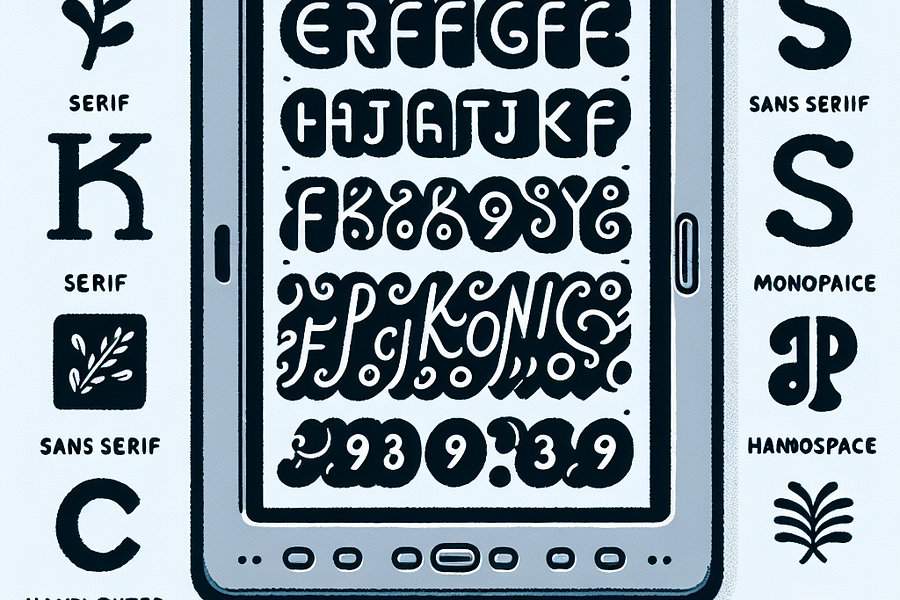 eReader font style options