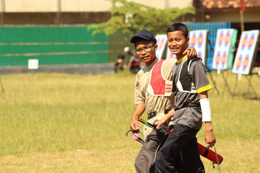 Senior citizen comfortably using a smart home device