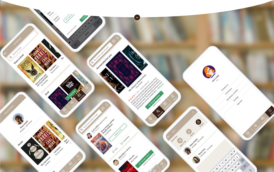 Screenshot of Goodreads app interface on a smartphone
