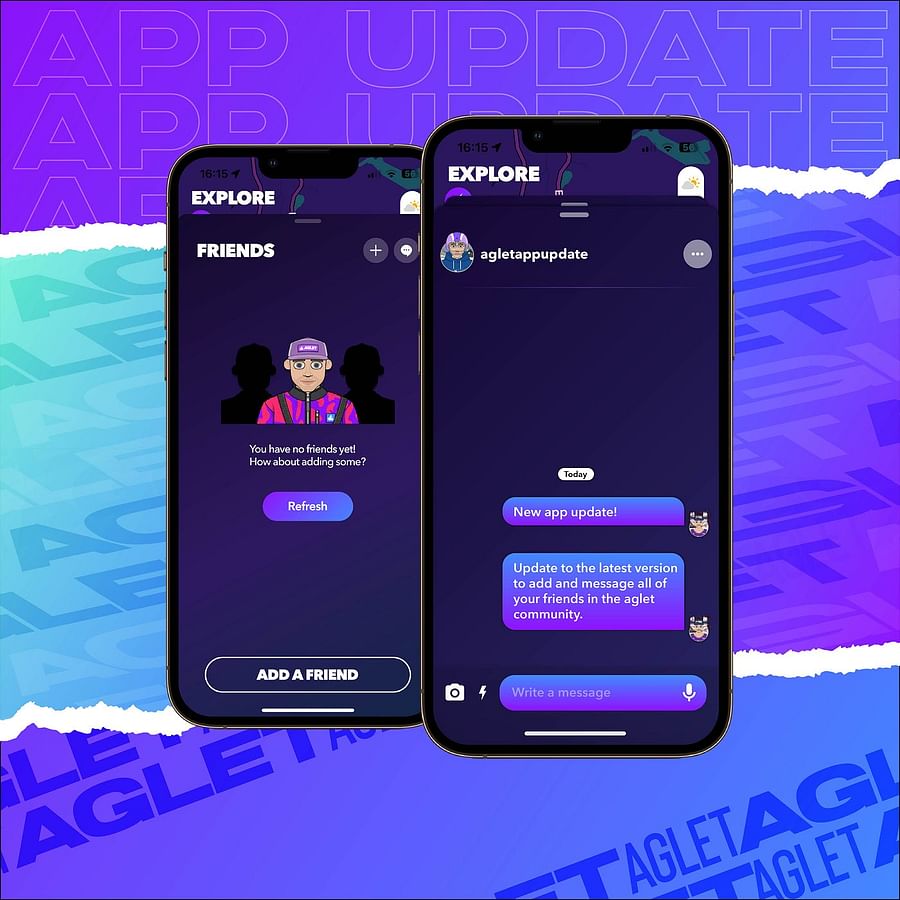 Screenshot of the Find My Friends app interface